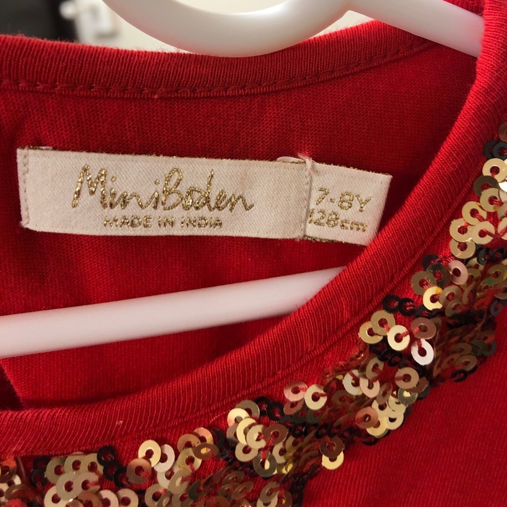 Mini Boden holiday dress 7-8Y - Picture 3 of 4